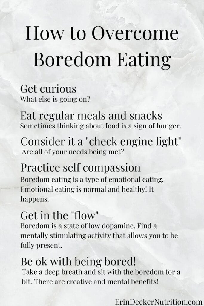 How To Stop Boredom Eating
